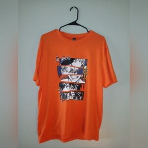 Orange Anime Shirt Sizd Large